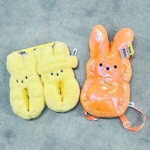 Peeps Slippers & Backpack